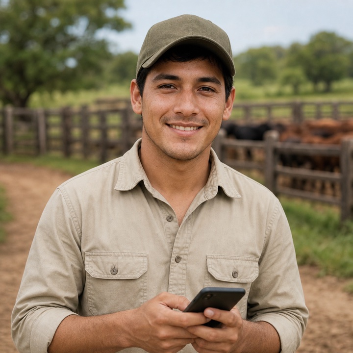 Foto referencial IA de Operador de campo